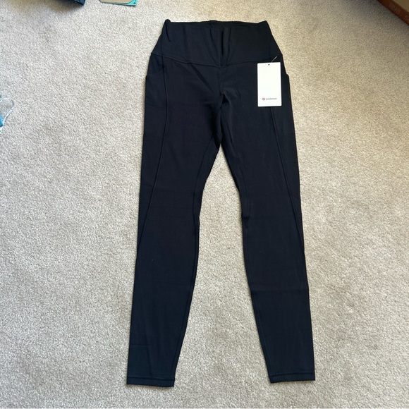 6-2 NWT Size 6 Lululemon Align High Rise 28” Pockets Black - Picture 6 of 9